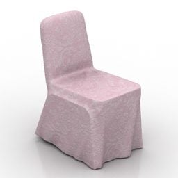 スチールフレームのシンプルな椅子3Dモデル