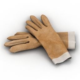Шкіряні рукавички для кухні 3d модель
