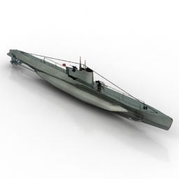 Modelo 3d de arma de atração submarina