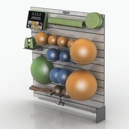 Supermarket Rack With Toy 3d model