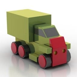 3d модель іграшкової машини Lego