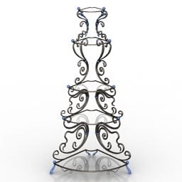 Dekoracyjny stojak stalowy Model 3D