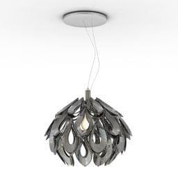 Ceiling Luster Lamp Flora Shade 3d model