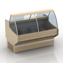 Market Display Product Cabinet 3d model