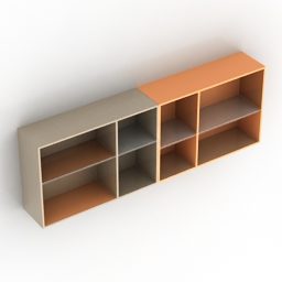 Wall Cabinet Shelves 3d model