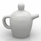 Porcelain Teapot With Cap