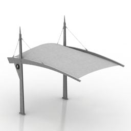Modello 3d della struttura della tenda