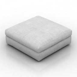 Square Seat Upholstery 3d model