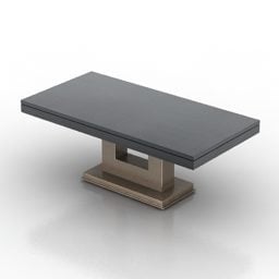 3д модель прямоугольного стола из цельного бетона