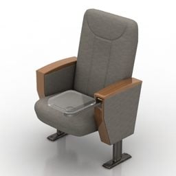 3д модель тканевого кресла Cinema