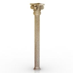 Roman Column Classic Component 3d-model