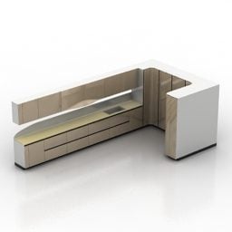 3d модель Modern Cabinet Kitchen L Shape