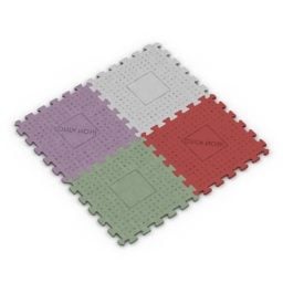 모피 카펫 직사각형 모양 3d 모델