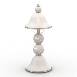 Lámpara de mesa clásica en forma de perla modelo 3d