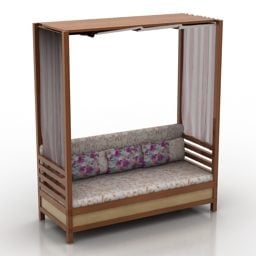 Sofa Dengan Model Kanopi 3d