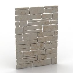 Stone Wall Panel Tiles 3d model