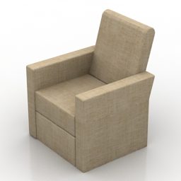 Mẫu ghế bành hình khối 3d