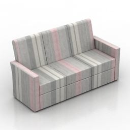 Sofa Strip Pattern Finish 3d model