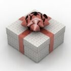 Box Gift With Ribbon