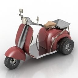 Moto Vespa Style modèle 3D