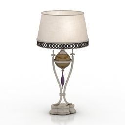 Abat-jour de lampe de table d'hôtel antique modèle 3D