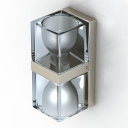 Glass Box Sconce Lamp Dual Side