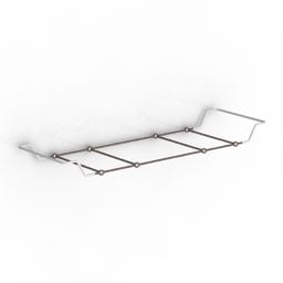 Steel Rack Shelf Wall Mounted 3d model