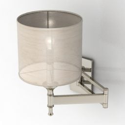 Elegante lampada da applique a cilindro modello 3d