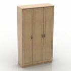 Wood Wardrobe Three Doors