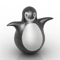 3д модель пластиковой игрушки Пингвин Игрушка