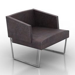 نموذج تنجيد كرسي القهوة ثلاثي الأبعاد