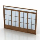 日本の木製の窓