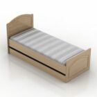 Schlankes Bett mit Schublade