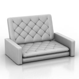 Καναπές-κρεβάτι Chesterfield τρισδιάστατο μοντέλο