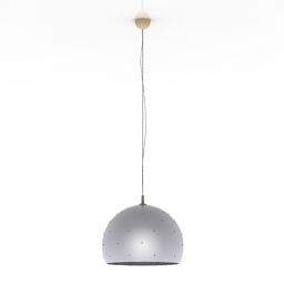 3д модель одиночного подвесного светильника для кухни