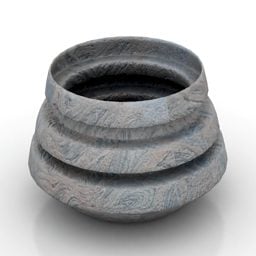 Stone Vase Misa 3d model