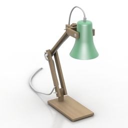 דגם 3D מנורת עץ DIY