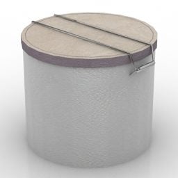 Cylinder Round Box Pall 3d-modell