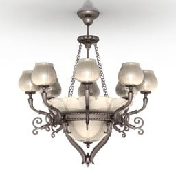 Ceiling Lamp Hanging Spotlight 3d model