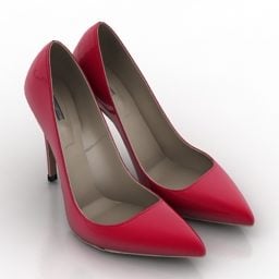 Czerwone buty Iren Model 3D