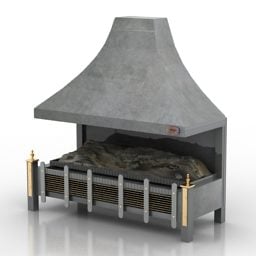 Portable Fireplace 3d model