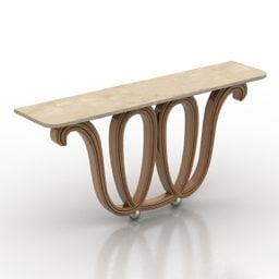 שולחן קונסולת אמנות מודרנית דגם בורסאני תלת מימד