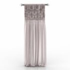 Single Pink Curtain With Hanger