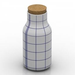 磁器の花瓶瓶3Dモデル