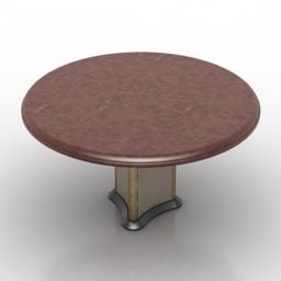 Square Table Smooth Edge 3d model