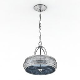 Ceiling Luster Lamp Circle Shade 3d model