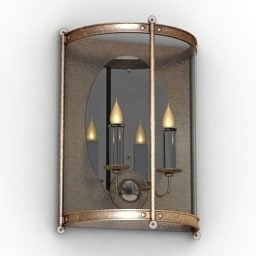 Brass Sconce Lamp 3d model