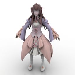 Karakter model 3d Alice In Wonderland