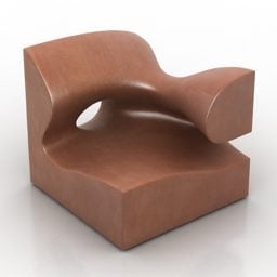 设计师皮革座椅3d模型