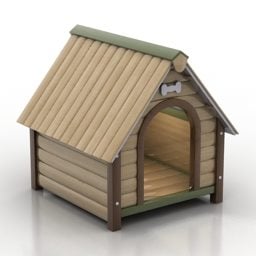 Haustierhaus für Hund 3D-Modell